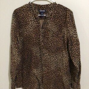 Lands Ends Ladies Tunic Top Size Large